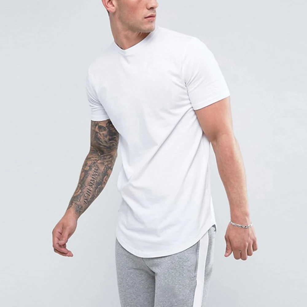 

100% Combed Cotton Plain Custom Round Bottom Men White T Shirt