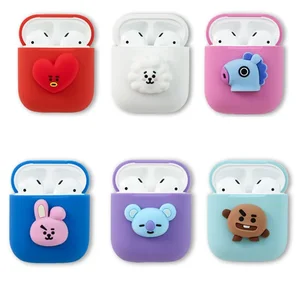 3D Cute Line Cartoon Soft TPU Case AirPods Charging Case