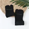 In-Stock Items Eco-friendly 31cm Casual Men Black Nylon Two Toe Socks