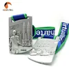 Reason Race Company Logo Stamping Virtual Run Finisher Sports Award Metal Made Silver Alloy Medallion Commemorative Prize