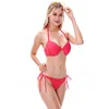 Woman Private Label Swimwear Manufacturer Friendly Sexy Swimsuit Bikini Solid Color