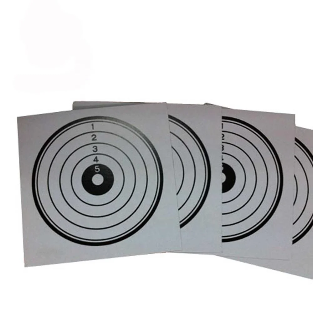 

new design 2021 Training cheap 14*14CM Airgun Target stickers W. 100 Pcs rifle paper targets for shooting range games toys, Can be customised