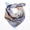 Sailing Digital Printing Square Scarves in Silk Feeling Slik Scarf Design of the field Spring Summer 100% Polyester