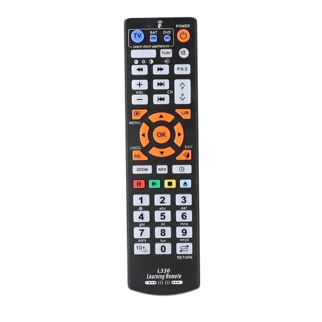 

Universal Smart IR Remote Control with learn function, 3 pages controller copy for TV STB DVD SAT DVB HIFI TV BOX, L336, Balck