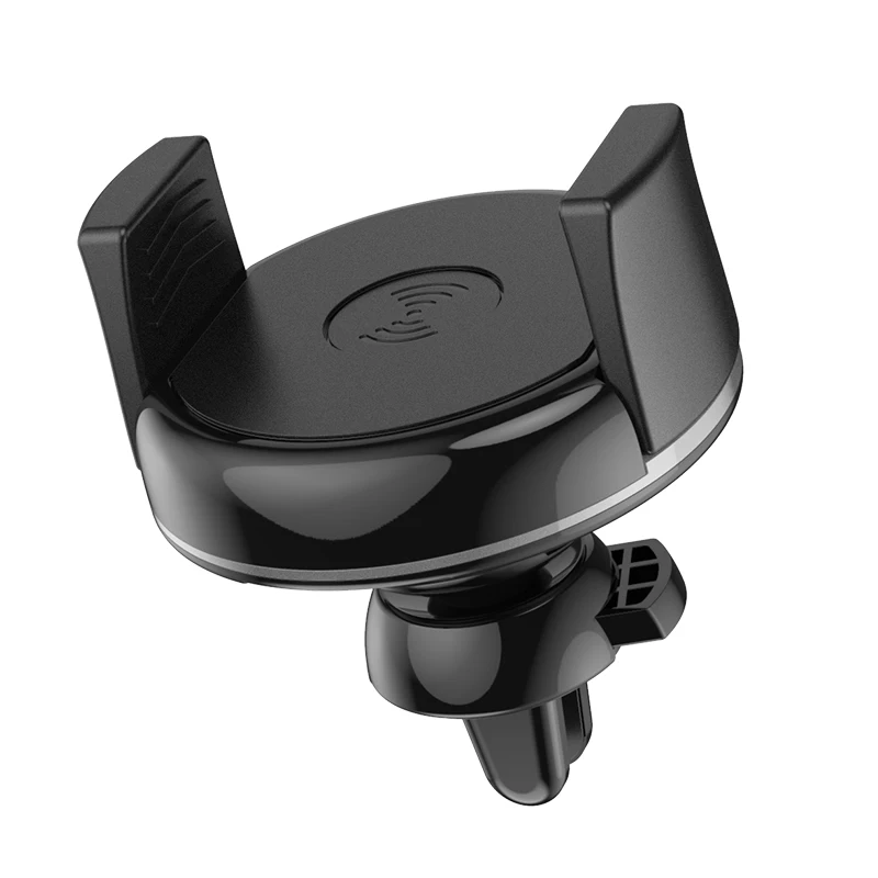 

TOPK B47W 10W LED Mobile Phone Fast Qi Wireless Car Charger Mount Holder, Black