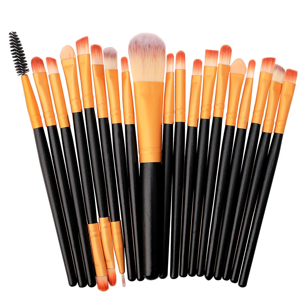 

Yaeshii 20pcs Facial Cosmetic Brushes Makeup Kit Synthetic Hair Makeup Brush Set, Customized color