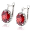97982 xuping alloy rhodium plating earrings, cz fashion earring