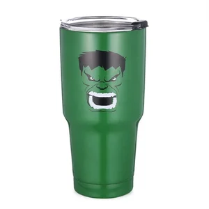 Image of Tumblers 30 oz stainless steel double wall insulated straight water cups wine tumbler with lids and straws