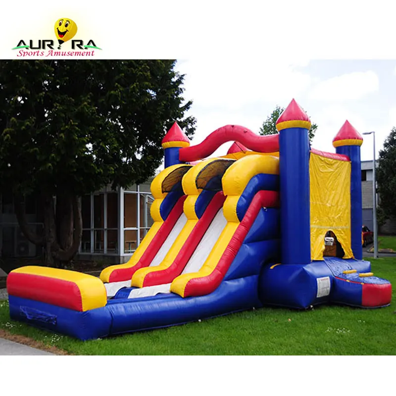 

Funny inflatable bouncy castles,Inflatable jumping castle combo,Inflatable bouncer with slide, Customized