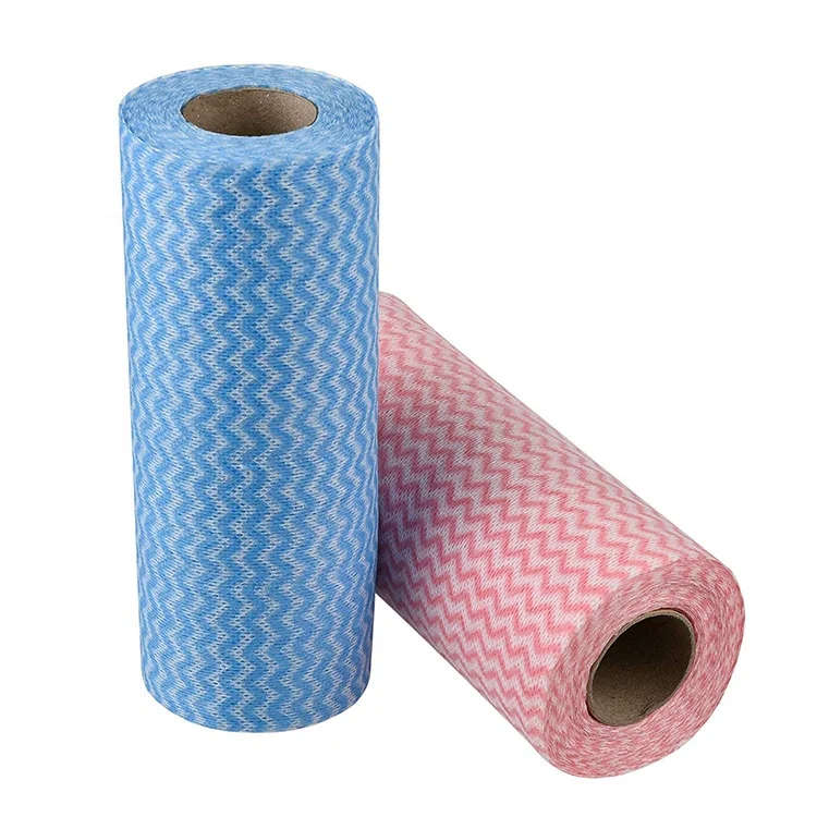 BSCI ISO9001 Household nonwoven towel disposable cleaning nonwoven fabric rolls