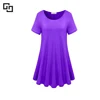 Deep Purple Women's Cotton Solid Color Soft Tee