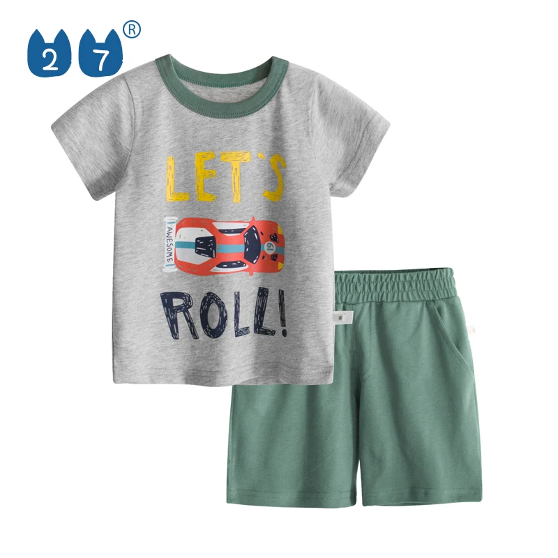 

Wholesale Newest fashion baby boy pure cotton clothing sets, N/a