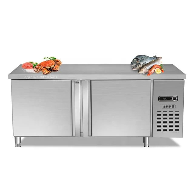 
Steel counter Commercial Kitchen Equipment Display Counter Fridge 