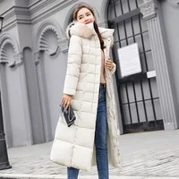 

Winter Women's Down Coat 2019 New Clothes Cotton-Padded Thickening Down Winter Coat Long Jacket Down Parka Plus Size M-3XL