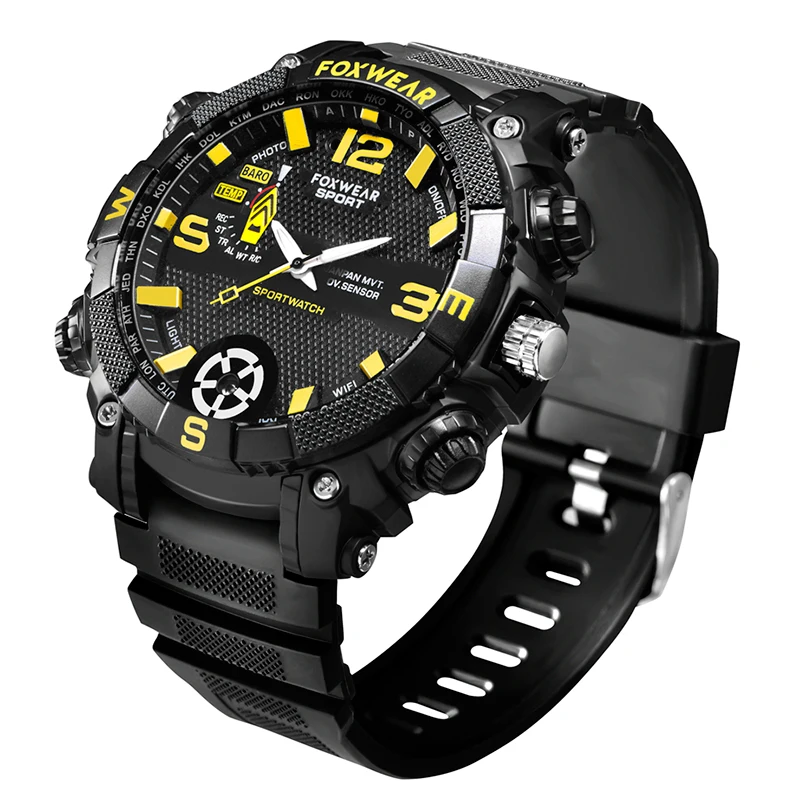 

FOXWEAR Smart Watch FOX9C Sports Watch Men Women Professional Camera Recording Men's Clock Smartwatch for IOS PC Android
