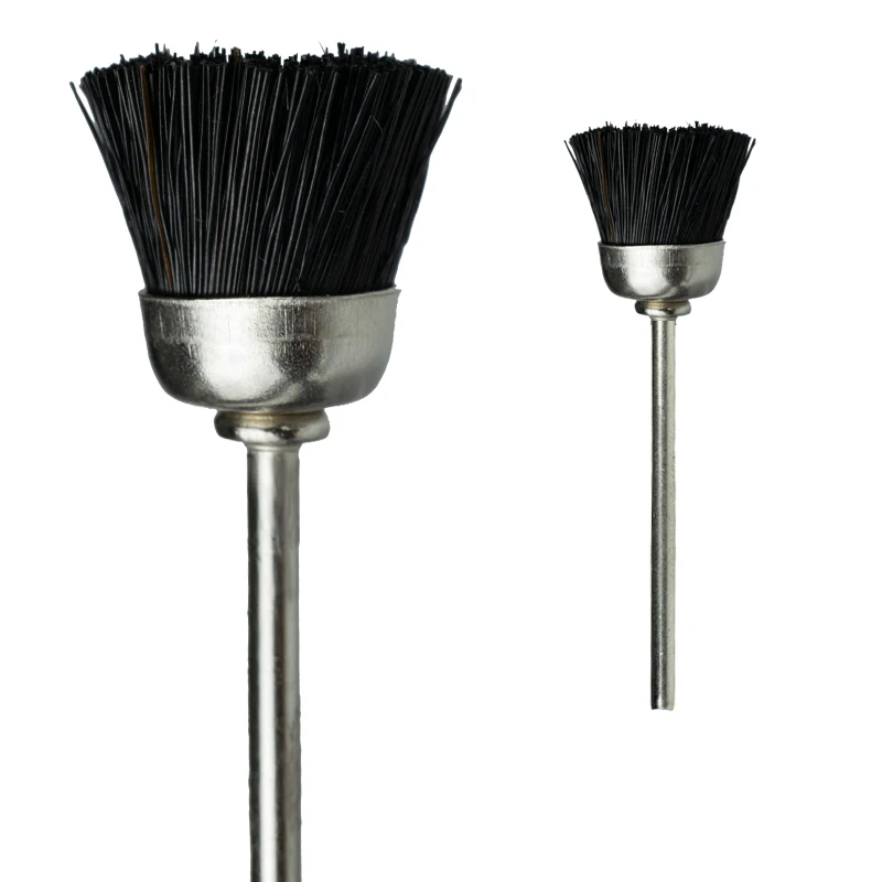 

wholesale nail art brushes drill dust brush for electric nail drill, White/black