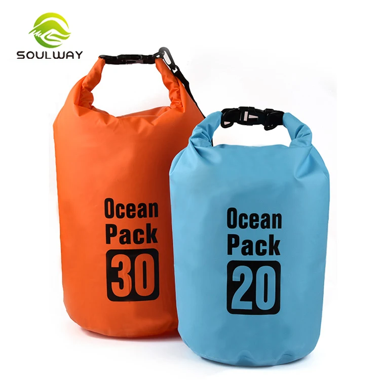 

Good quality multi-color ulitright adjustable shoulder strap 20L waterproof pvc dry bag outdoor, Mulit-color