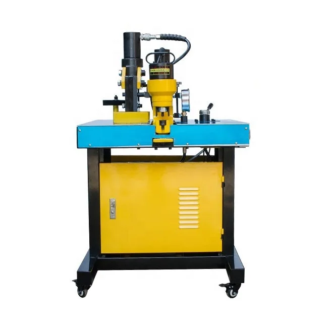 
DHY-200 Three-in-one hydraulic punching bending cutting bus bar machine Multi-function hydraulic busbar processor machine 