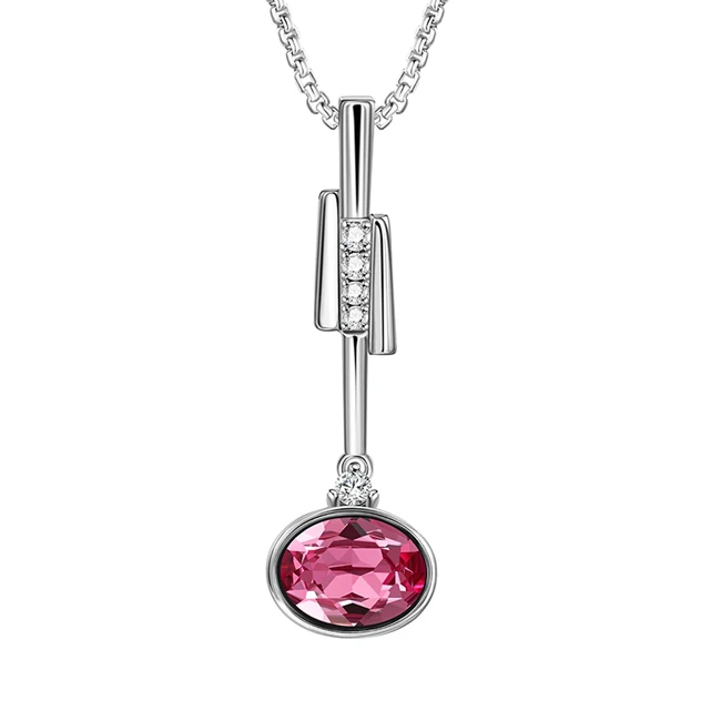 

Crystals from Swarovski elements+necklace xuping al por mayor de plata 925 color joyas, Rhodium colour