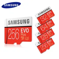 

SAMSUNG Memory Card 32GB 64GB 128GB 256GB 16GB SD-HC SDXC Grade EVO+ Class 10 C10 UHS TF orange Cards Trans Flash micro TF SD