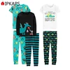 Kids Pajamas Sleepwear Toddler Boys Children 6-Piece Carton Printed Cotton Pajama Set Suitable for All Seasons