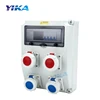 YIKA 280*380*150mm industrial plastic waterproof power combination electric plug socket box