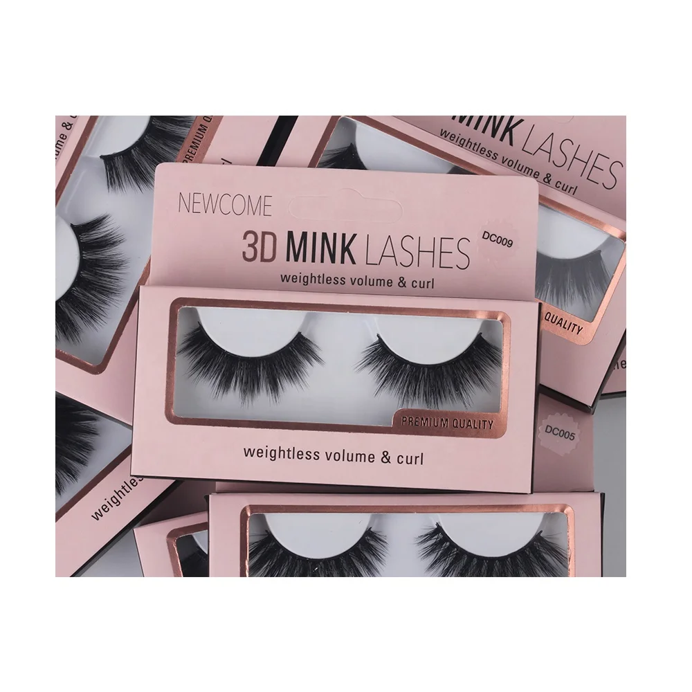 

ThinkShow Eyelash Producer 100% hand made 3d Mink eyelashes Vendor, Black