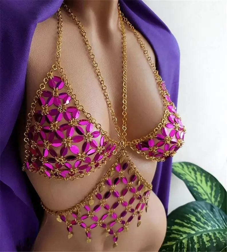 

B33259A 2019 new arrival hot girls sexy summer sequin crop tank top, Picture