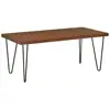 modern and stylish Oak MDF wooden DINING TABLE with metal hairpin legs