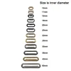 Guanfeng Big Sizes Choice Metal Long Eyelet Shoes Caps Rectangle Oval Brass Colored Plating Eyelet And Grommet
