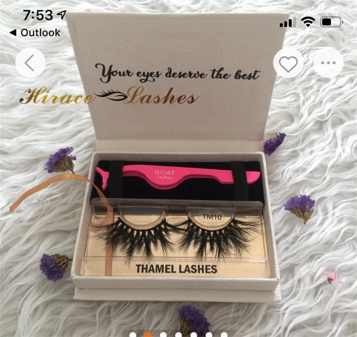 

mink lashes wholesale Private label box with Tweezers Lash Appplicator
