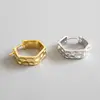Irregular hammer 925 silver earrings FSE190 free shipping