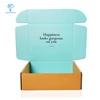 Package Mini Design Logo Blue Hard Paper High Quality Cardboard mailer Box