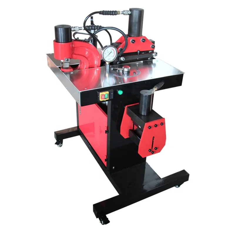 
DHY-200 Three-in-one hydraulic punching bending cutting bus bar machine Multi-function hydraulic busbar processor machine 