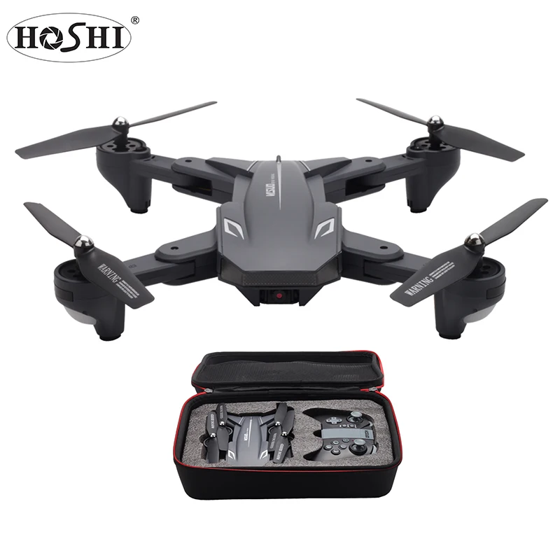 

Hoshi Visuo XS816 4K Optical Flow Positioning Dual Camera WIFI RC Drone Gesture Shooting Selfie Drone toys Christmas gift, Black