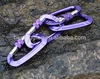 Purple Aluminum 7075 Snap Hook,Outdoor Sports Carabiner With Snap Hook Breakign load 12 KN For Climbing Use