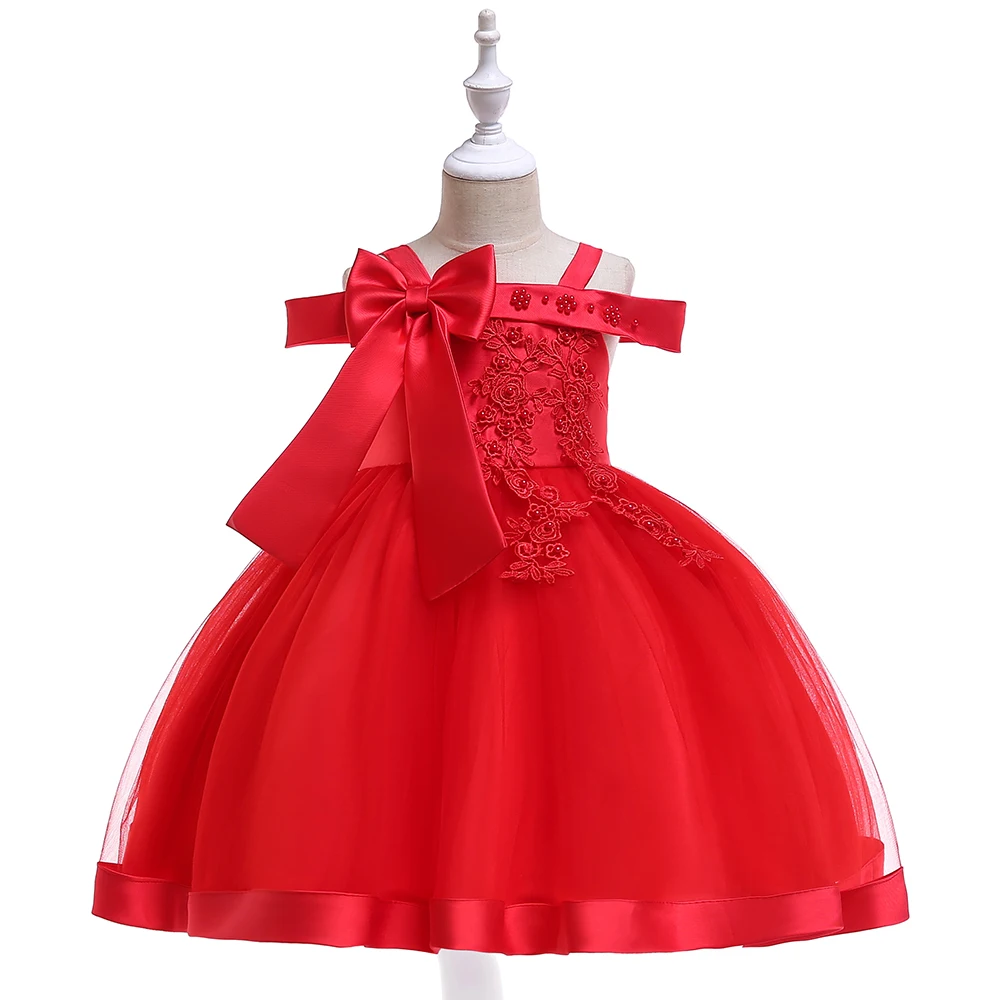 

Children Party Frock First Communion Baby Girl Flower Dress Design Children Party Dress L5081, White;pink;red;hot pink;purple