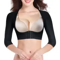 

Women Upper Arm Lift Black Post Surgical body shaper arm shaper slimming Sleeves back shaper with sleeve