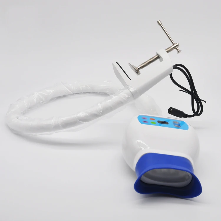 

Cheap shipping cost blue red purple light teeth whitening bleaching lamp, White