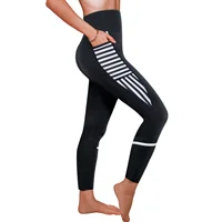 

Women Sauna Weight Loss Slimming Neoprene Pants with Side Pocket Hot Thermo Fat Burning Sweat Leggings