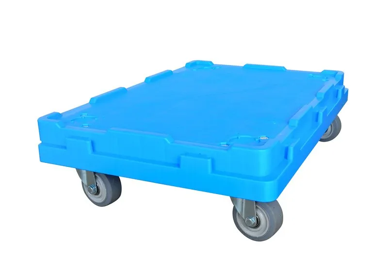 
4 Trolley Wheels Plastic Moving Pallet Plastic Tote Move Dolly 