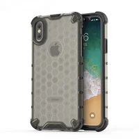 

TPU PC honeycomb anti shock transparent phone case for iphone x case phone