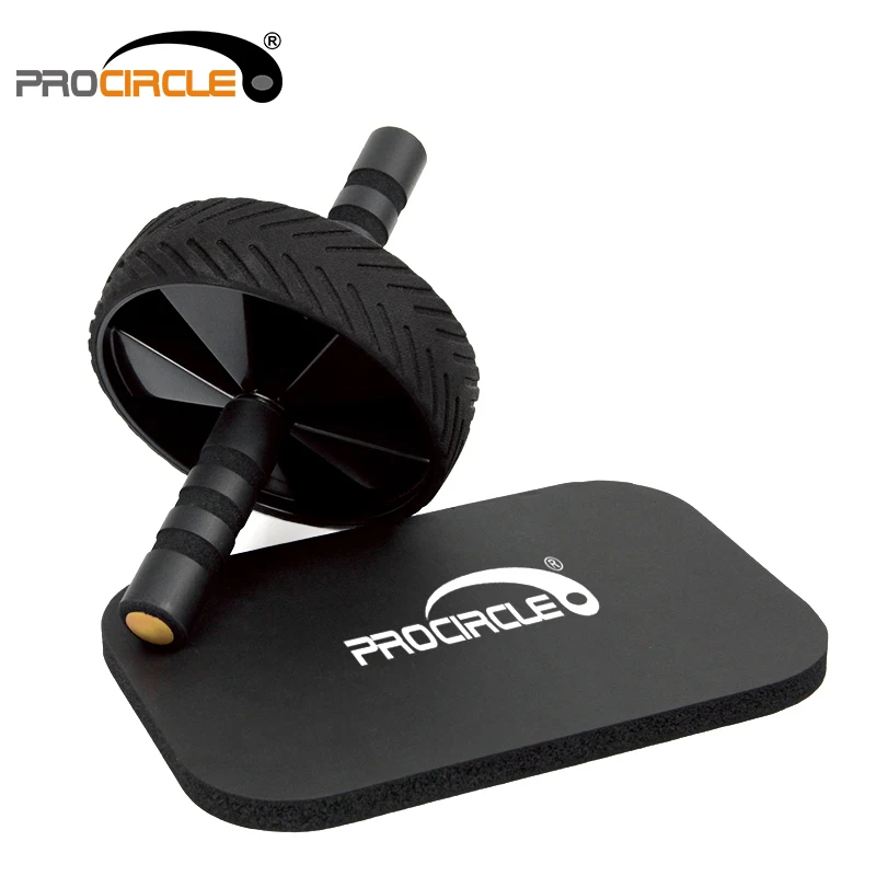 

Gym Equipment Fitness Ab Wheel Set Exercise, Black