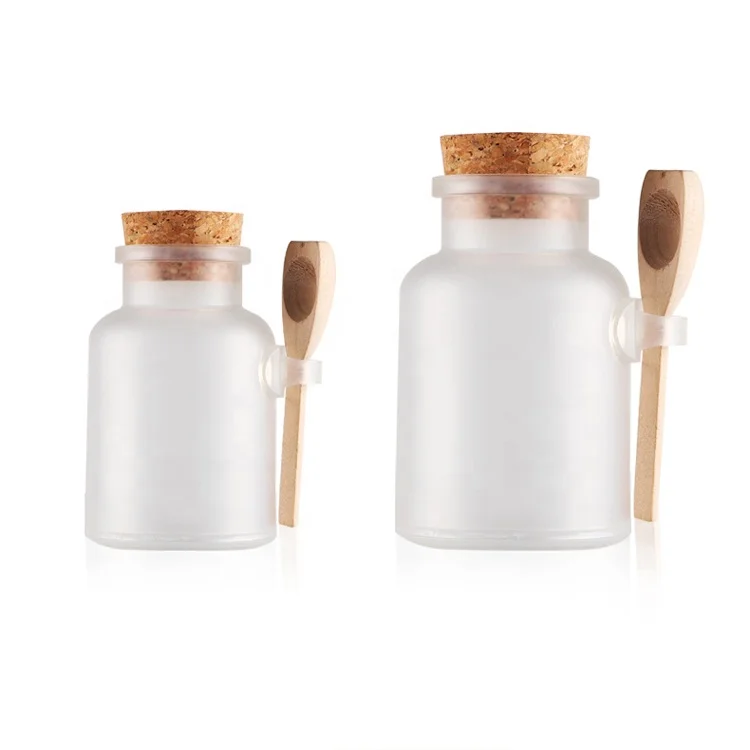 
Free samples 100ml 200ml 300ml round translucent clear matter plastic sugar scrub bath salt jar ABS container 