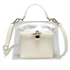 Hot Sale candy color jelly bag transparent clear pvc shoulder crossbody bag women purse handbags