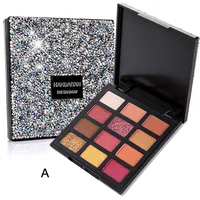 

Fashion 12 colors glittery eyeshadow powder eyeshadow palette private label for lady make up