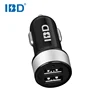 DC12-24V quick charging smart ic function dual usb car charger with led