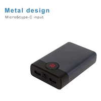 

new 10000mah metal digital power bank high capacity custom portable charger powerbank for mobile phones