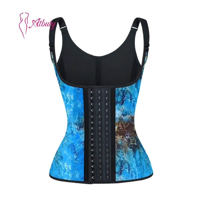 

Waist Trainer Vest Zipper Latex Plus Size Corset Four Colors, As shown