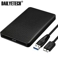 

Plaid design HDD Case 2.5 inch SATA to USB 3.0 SSD Adapter for SSD 1TB 2TB Hard Disk Drive Box External HDD Enclosure